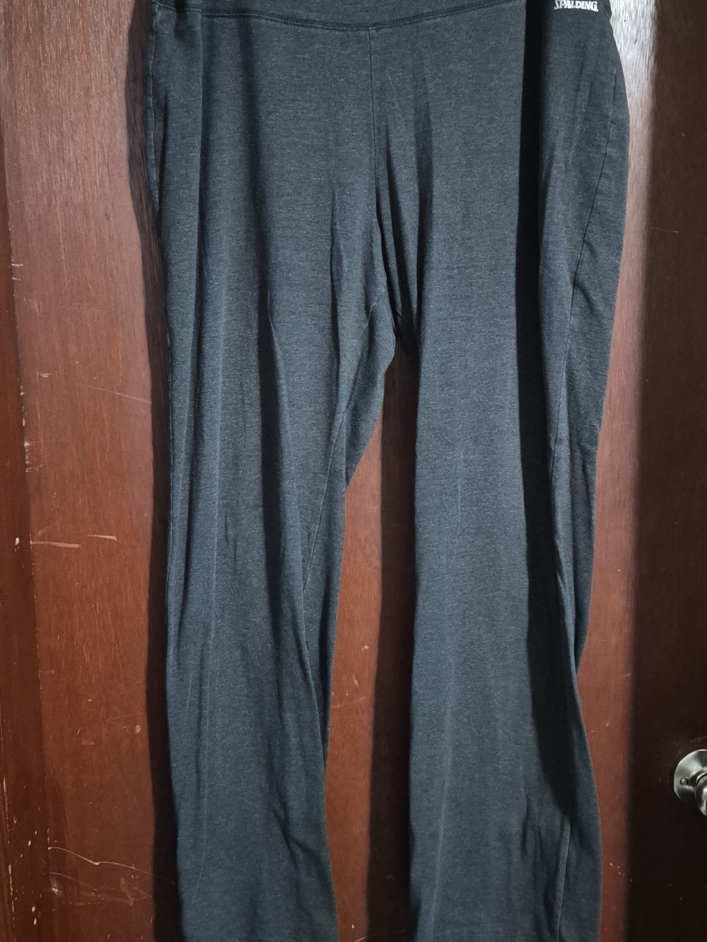 Spalding Women's Black Straight-Leg Track Pants